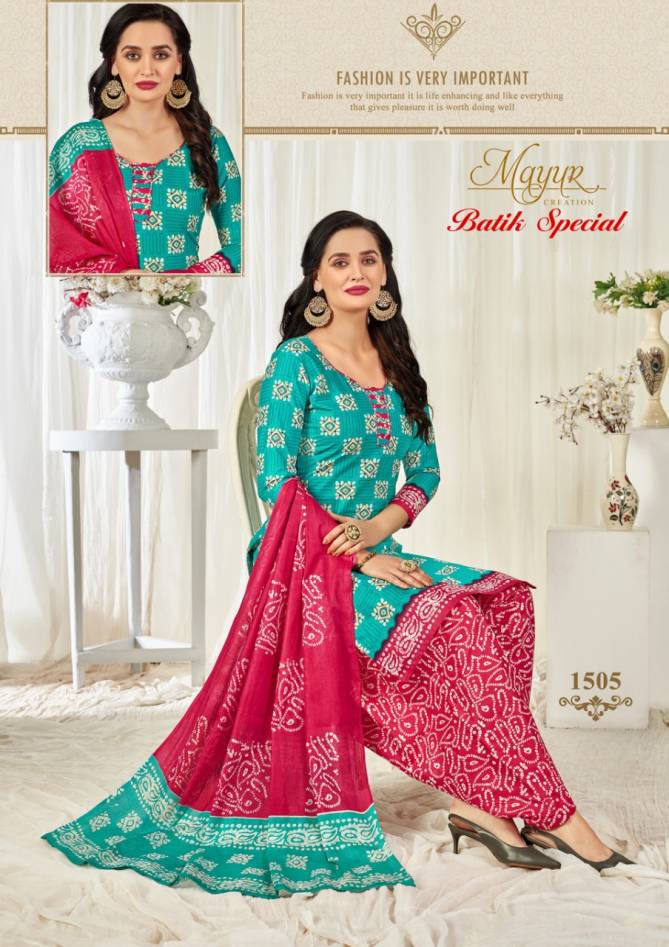 Mayur Batik Special 15 Latest Designer Daily Wear Pure Cotton With Batik Print Printed Collection
